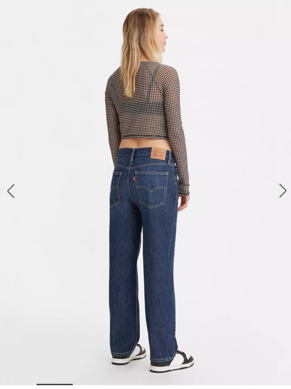 Levi's low pro Straight Leg Jeans in Dark Blue Denim